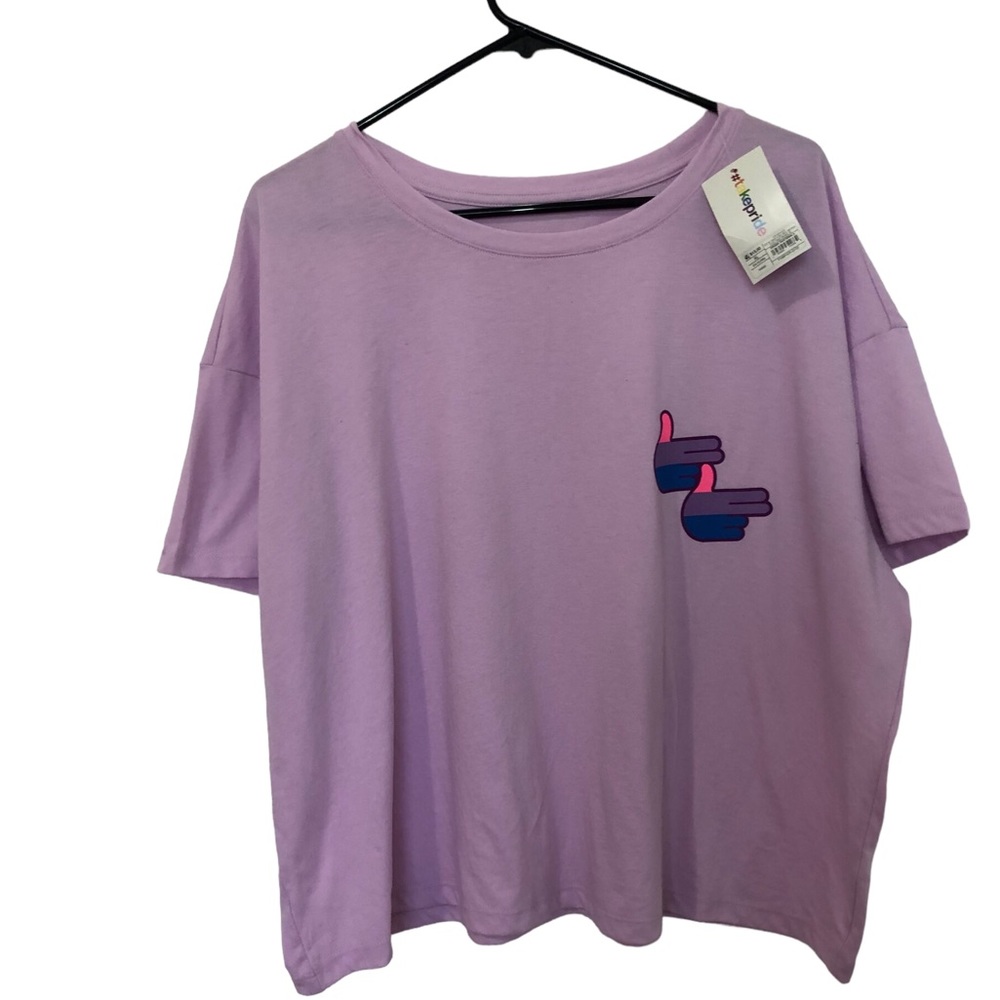 Take pride Womens Crop Top XL Purple